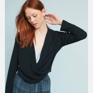 Anthropologie Wrap Blouse